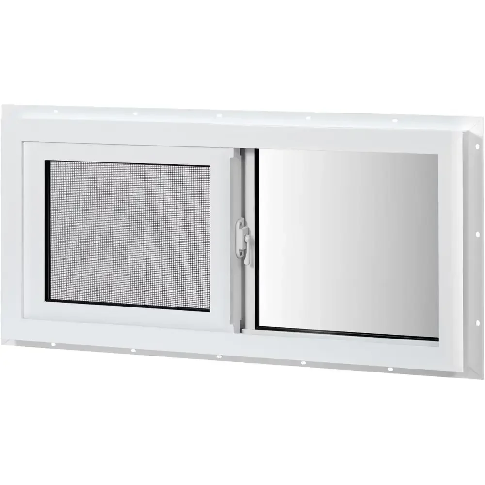Tempered Glass Screen - 비닐 지하실 창문, 32인치 x 14인치