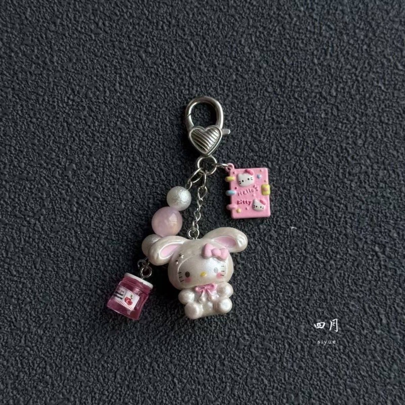 Phone Accessories Supplier - 카와이 헬로 키티 핑크 고양이 리본