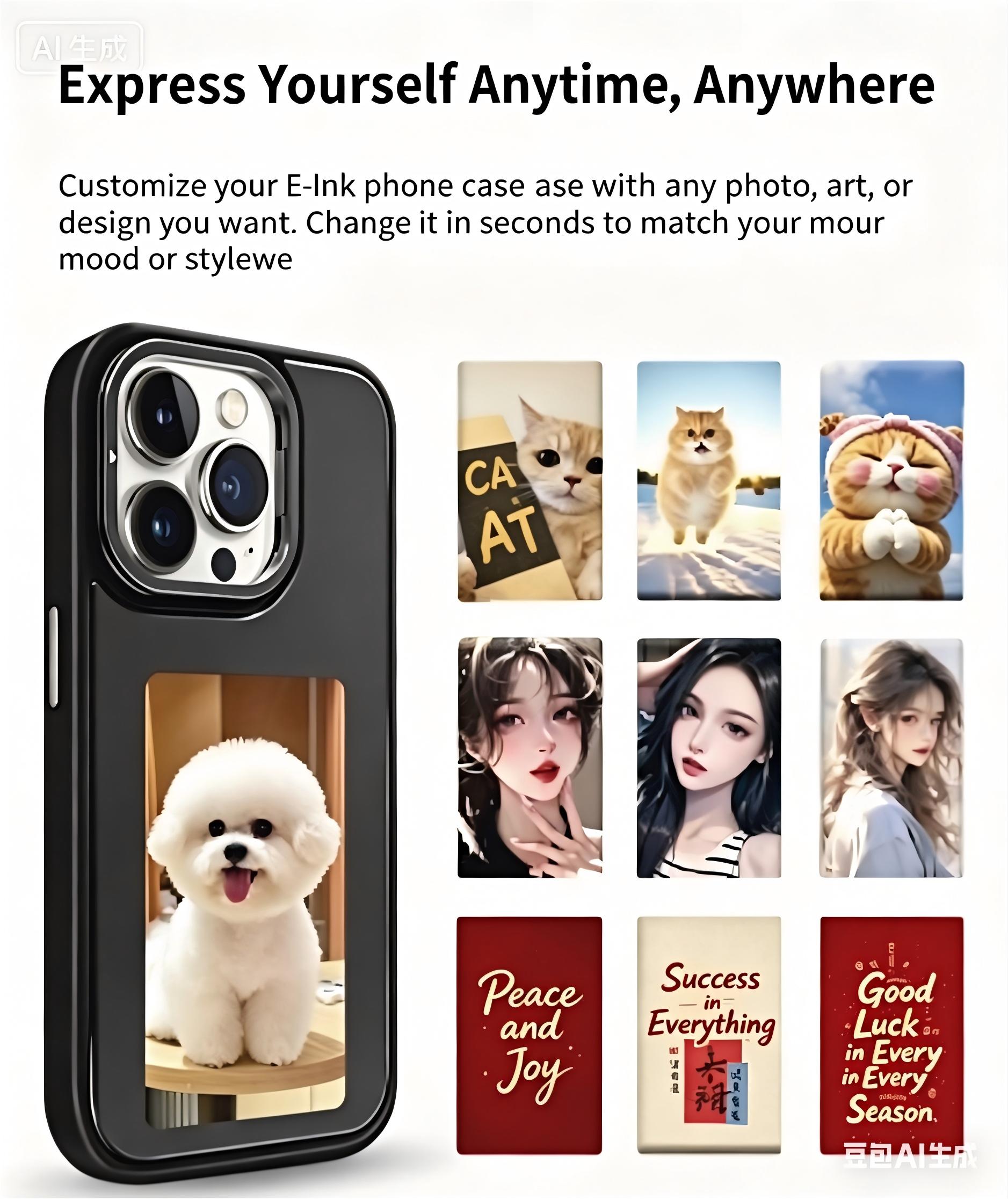 NFC 스마트 E-잉크 폰 케이스 DIY 개인 맞춤형  - Phone Accessories Display 리뷰 및 가격