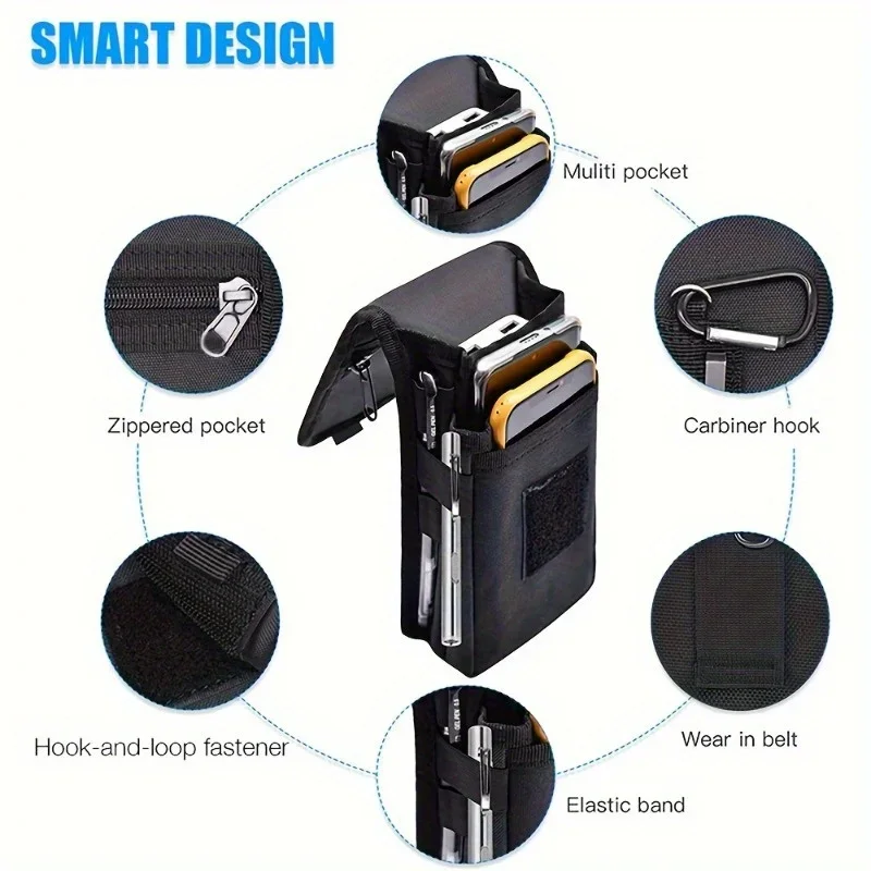 6.3인치 다기능 휴대폰 가방 옥스포드 원단 포켓 휴대 - Phone Accessories Pouch 리뷰 및 가격