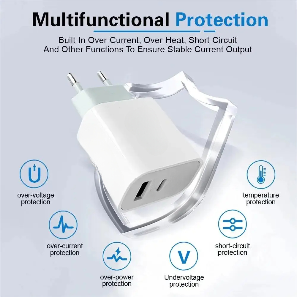 iPhone 고속 충전기 20w + 20w 벽 유형 C - Phone Accessories Supplier 리뷰 및 가격