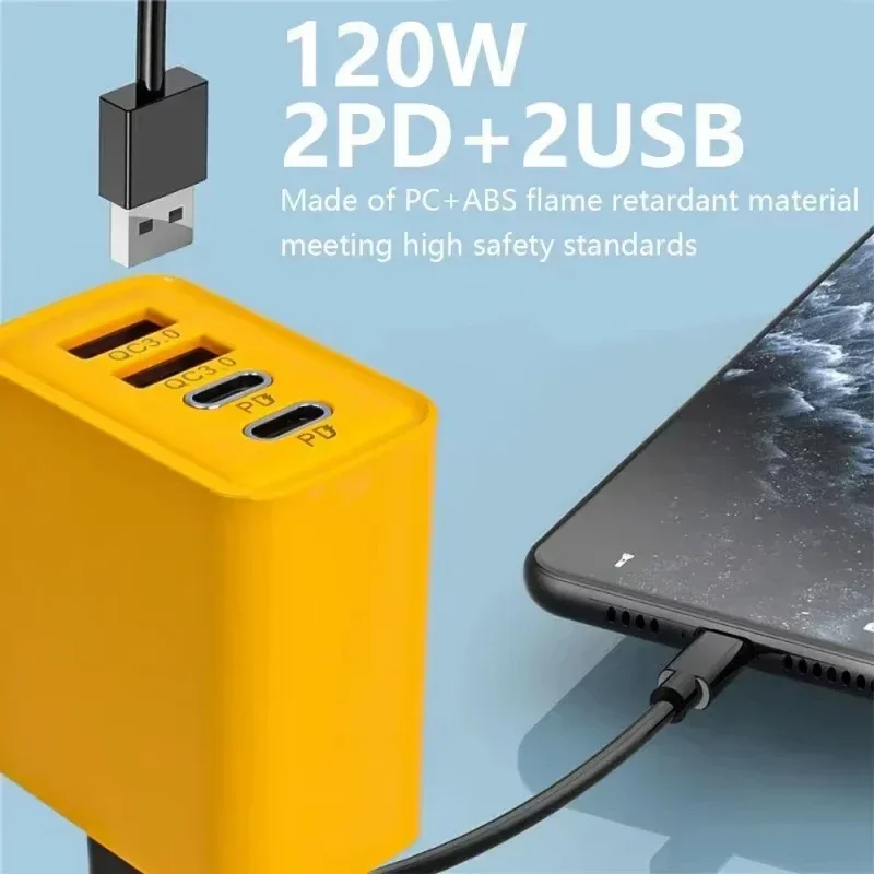 120W 4포트 초고속 충전 타입-C GaN 휴대폰 충 - Phone Accessories Supplier 리뷰 및 가격