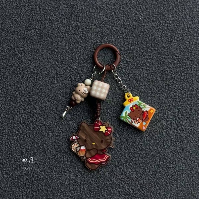 카와이 헬로 키티 핑크 고양이 리본 키 가방 펜던트 애 - Phone Accessories Supplier 리뷰 및 가격