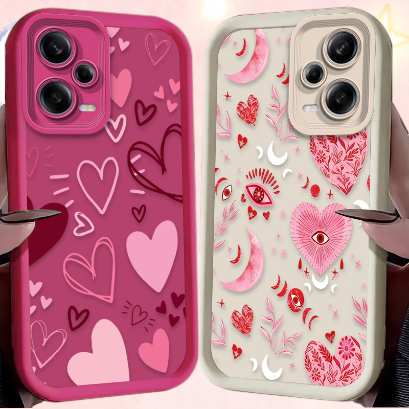 핑크 하트 모양 샤오미 레드미 A5 A4 A3 A3X  - X Phone Accessories 리뷰 및 가격