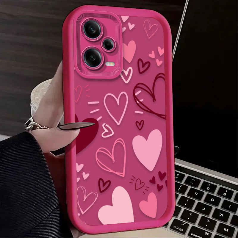 핑크 하트 모양 샤오미 레드미 A5 A4 A3 A3X  - X Phone Accessories 리뷰 및 가격