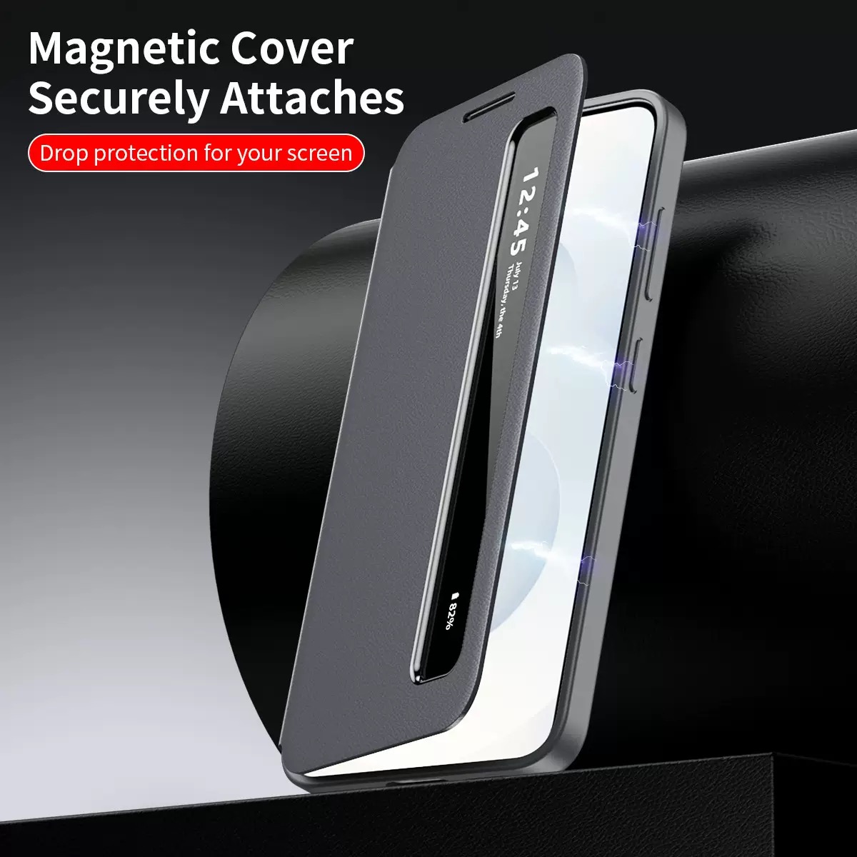 가죽 플립 스마트 디스플레이 스크린 투명 윈도우 폰 케 - Phone Accessories Display 리뷰 및 가격