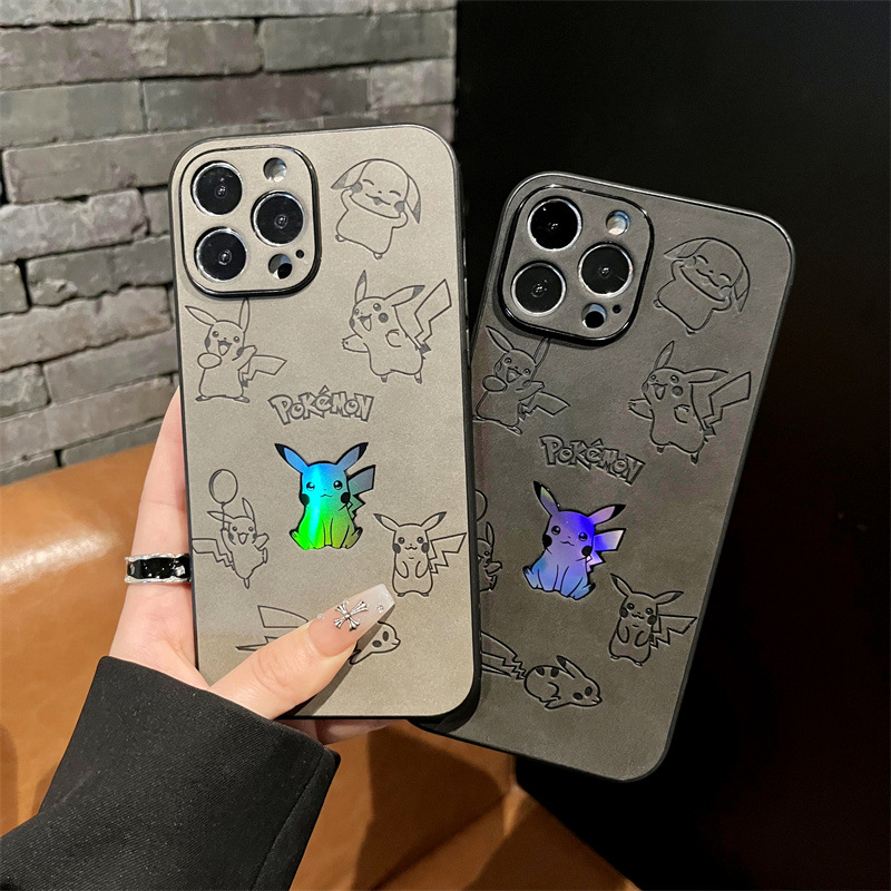 만화 피카츄 인조 가죽 레이저 폰 케이스 (아이폰 15 - X Phone Accessories 리뷰 및 가격
