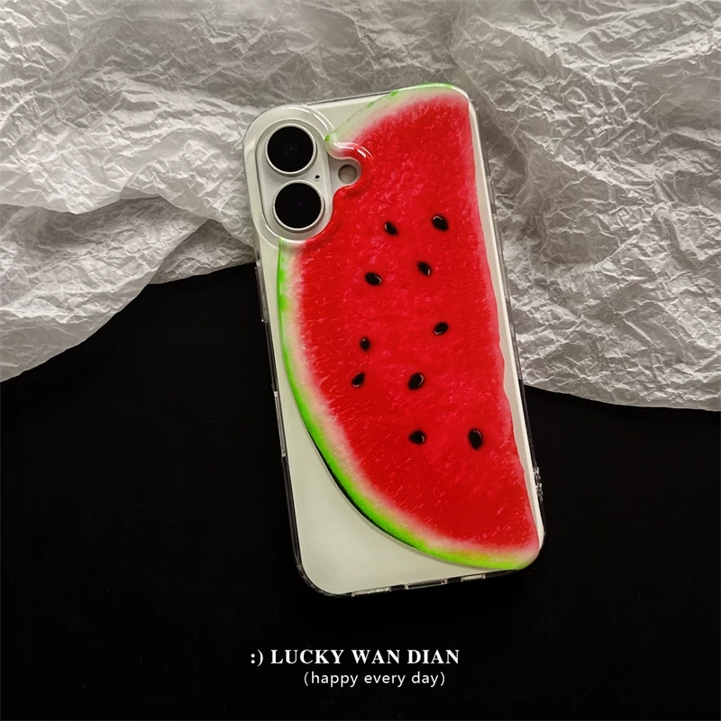 여름 풀스크린 과일 딸기 키위 오렌지 수박 폰 케이스  - Phone Accessories Display 리뷰 및 가격